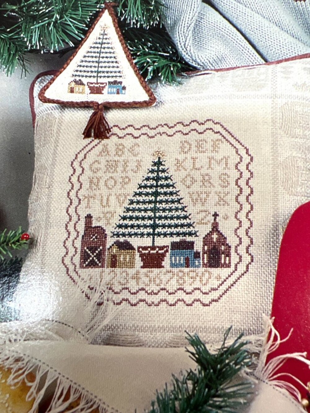 Folk Art XI Feather Trees Cross Stitch Pattern Book By Sandra Sullivan